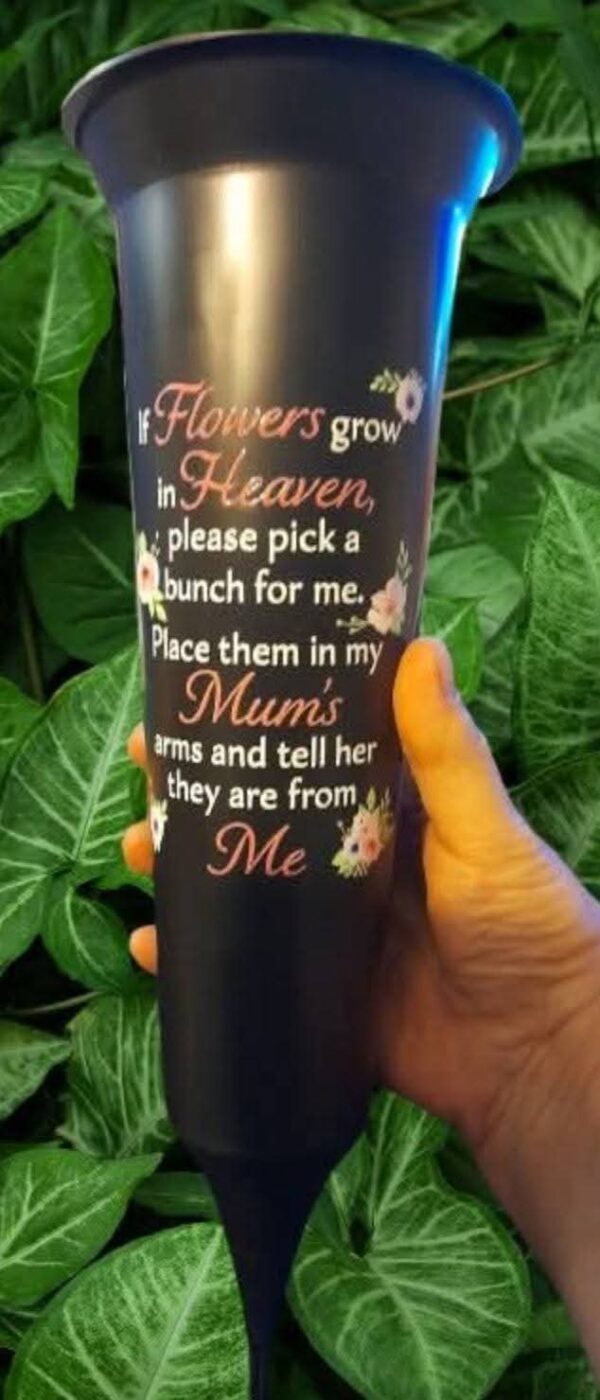 Personalised flower pots for graves - Image 2